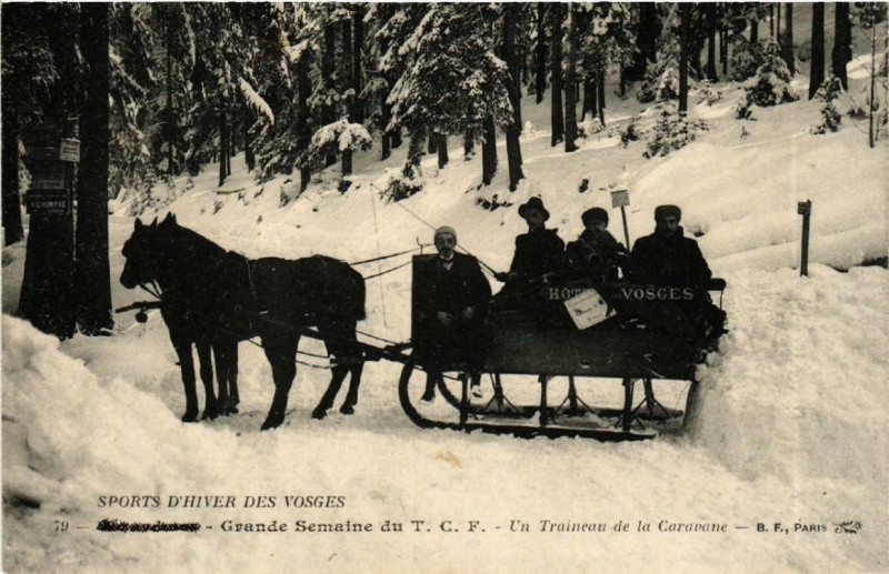 Carte postale ancienne Grande Semaine du T.C.F. - Un Traineau de la Caravane. à Grand