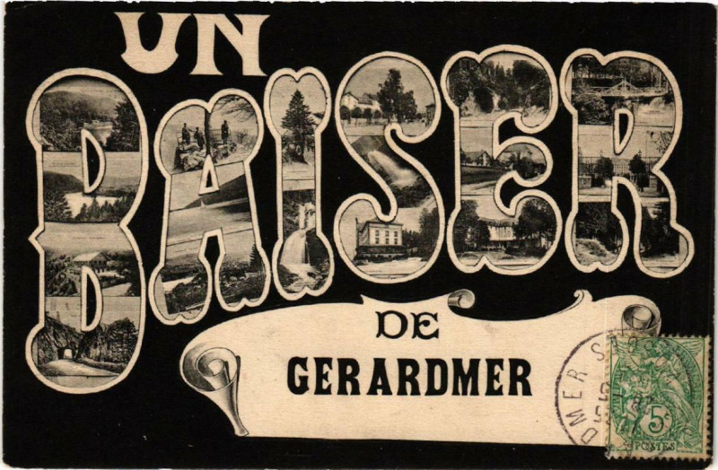 Carte postale ancienne Un Baiser de Gerardmer à Gérardmer