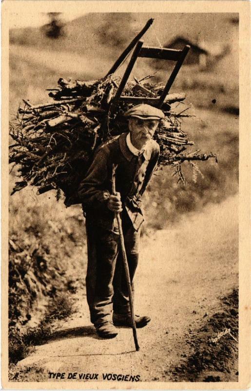 Carte postale ancienne Type de vleux Vosgien.