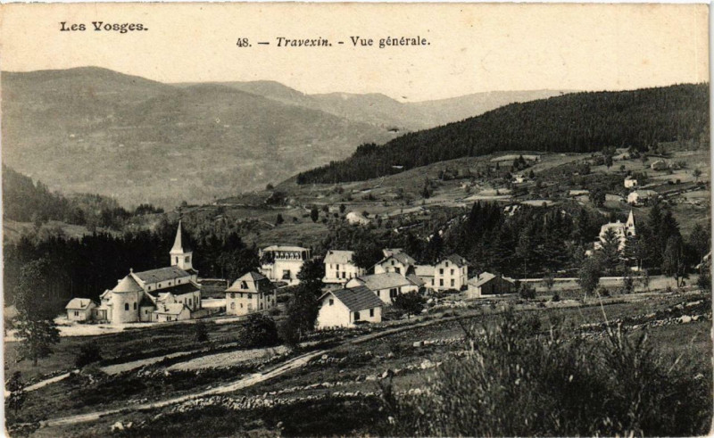 Carte postale ancienne Travexin Vue générale.