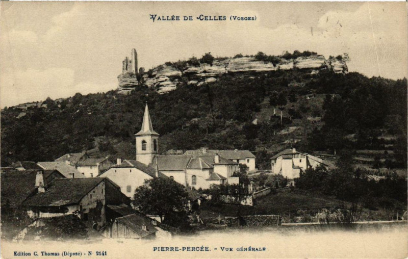 Carte postale ancienne Pierre-percee Vue générale.
