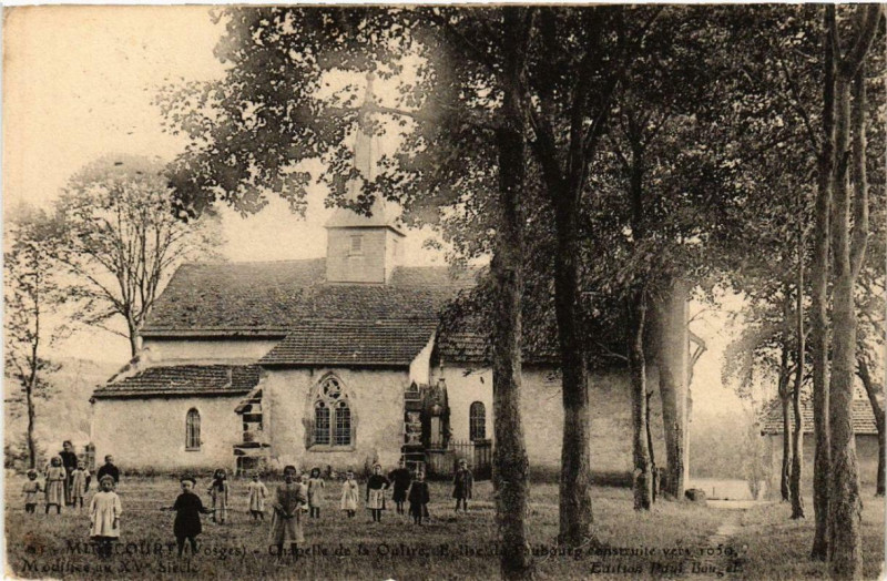 Carte postale ancienne Mirecourt Chapelle de la Oultre - Eglise du Faubourg construite. à Mirecourt