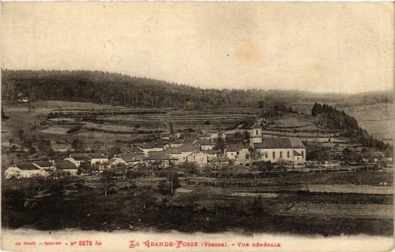 Carte postale ancienne Vue générale à La Grande-Fosse