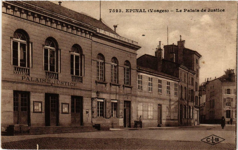 Carte postale ancienne Epinal Le Palais de Justice. à Épinal