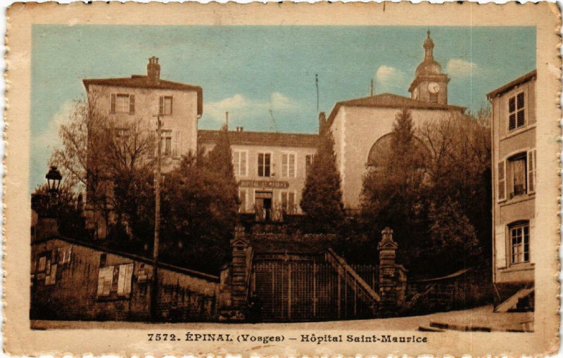 Carte postale ancienne Epinal Hopital Saint-Maurice. à Épinal