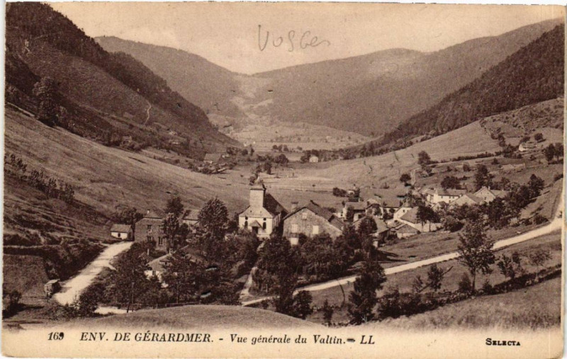 Carte postale ancienne Env. de Gerardmer Vue générale du Valtin. à Gérardmer