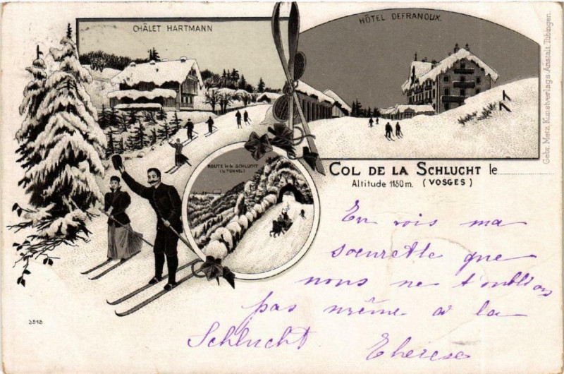 Carte postale ancienne Col de La Schlucht