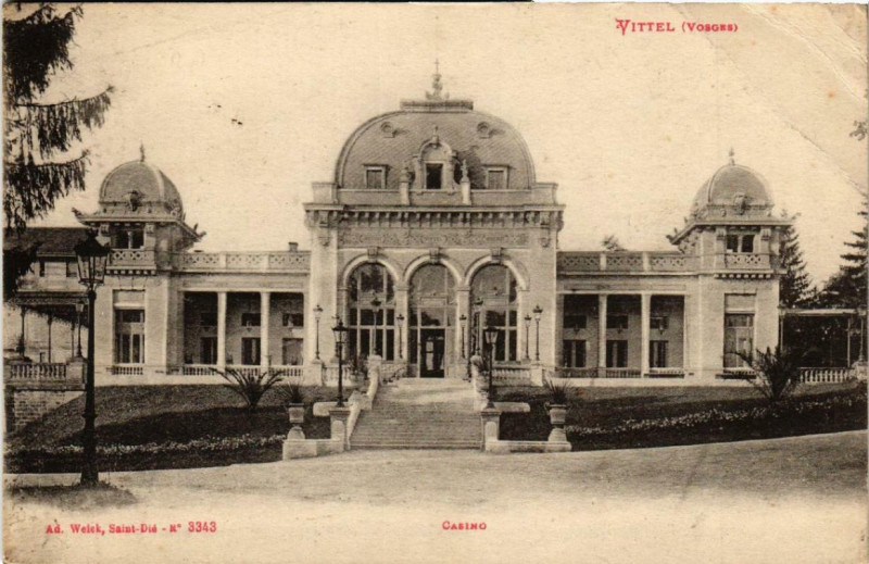 Carte postale ancienne Vittel Casino. à Vittel