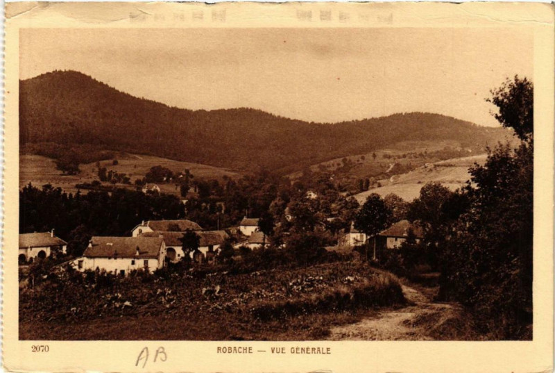 Carte postale ancienne Robache Vue générale.