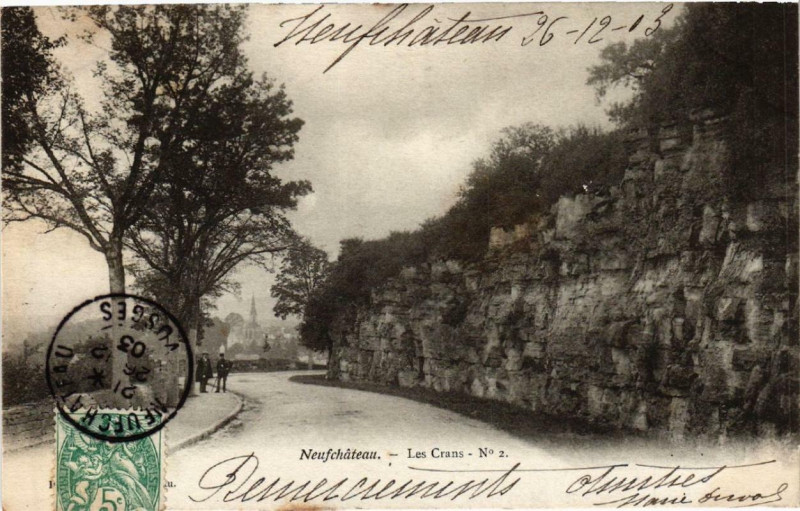 Carte postale ancienne Neufchateau Les Crans. à Neufchâteau