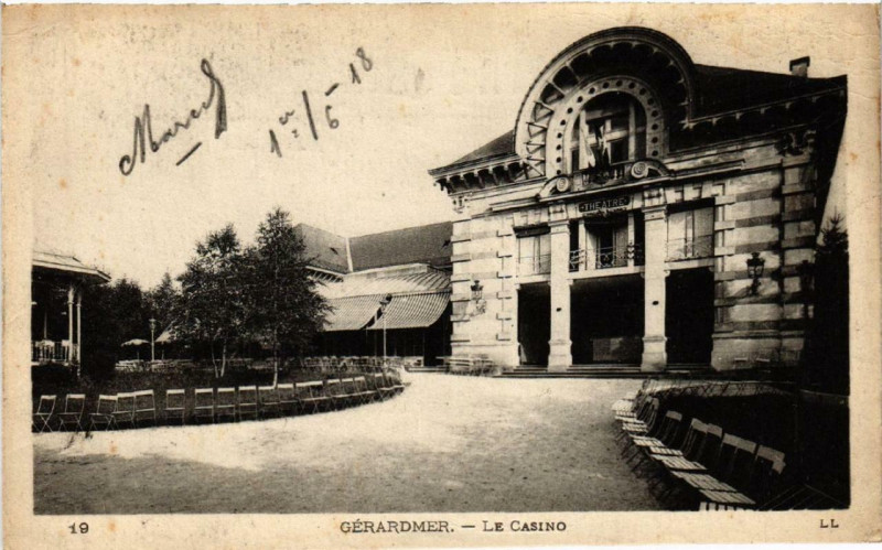 Carte postale ancienne Gerardmer Le Casino. à Gérardmer