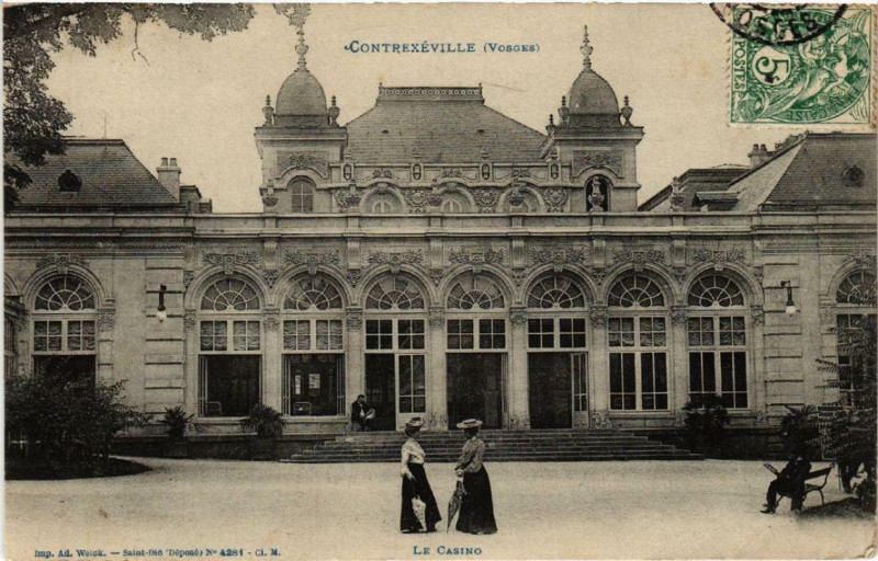 Carte postale ancienne Contrexeville Le Casino. à Contrexéville