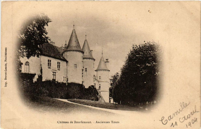 Carte postale ancienne Chateau de Bourlemont.