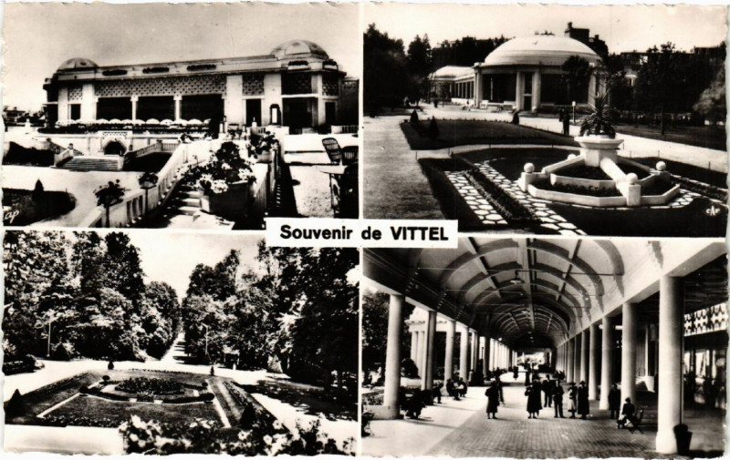 Carte postale ancienne Souvenir de Vittel à Vittel