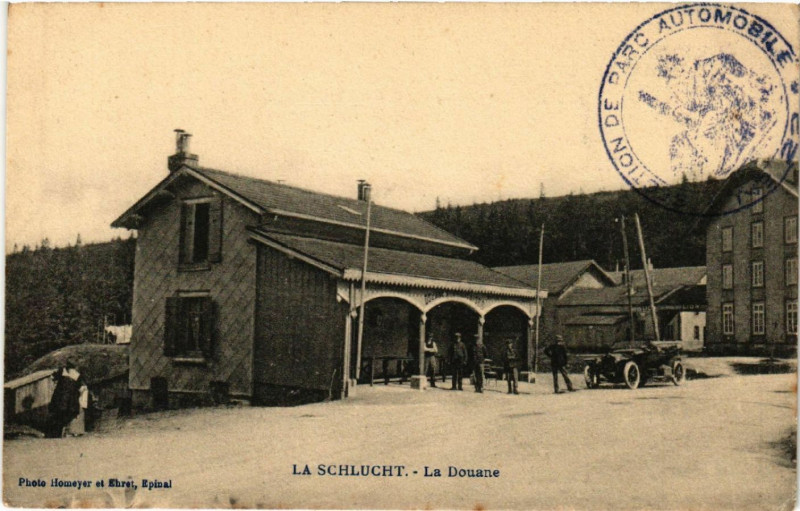 Carte postale ancienne La Schlucht - La Douane