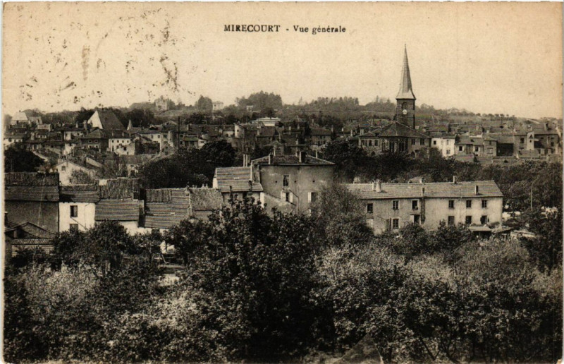 Carte postale ancienne Mirecourt - Vue générale à Mirecourt