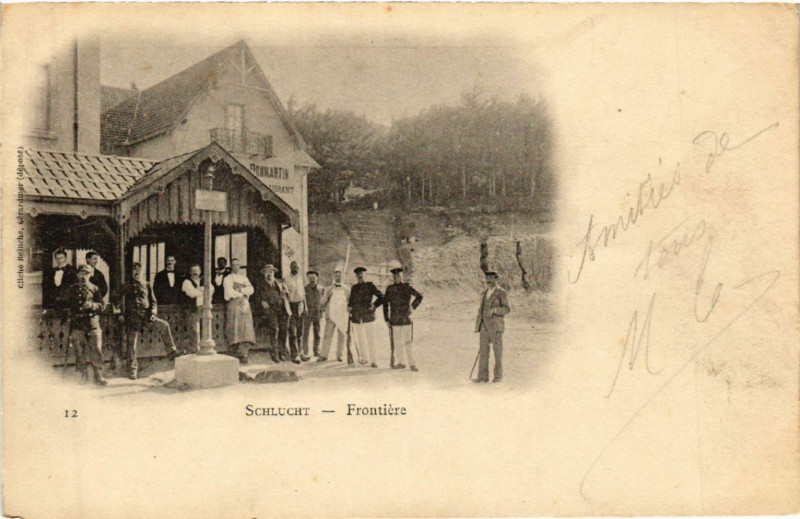 Carte postale ancienne Schlucht - Frontiere