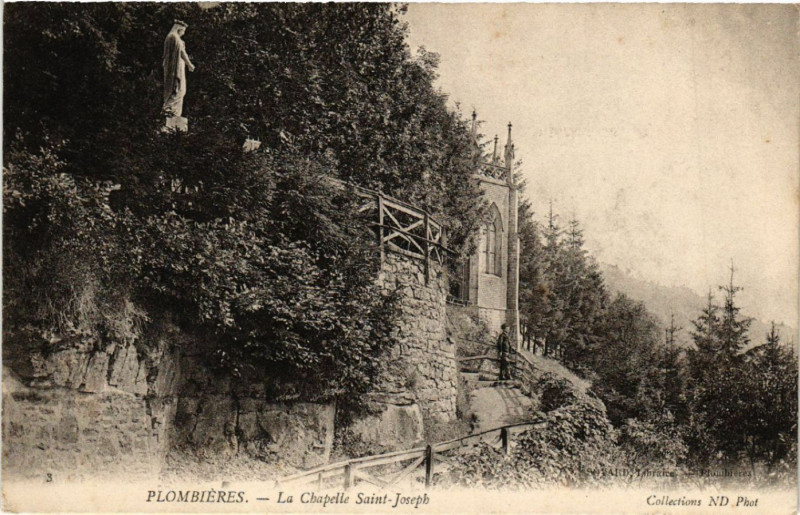 Carte postale ancienne Plombieres - La Chapelle Saint-Joseph