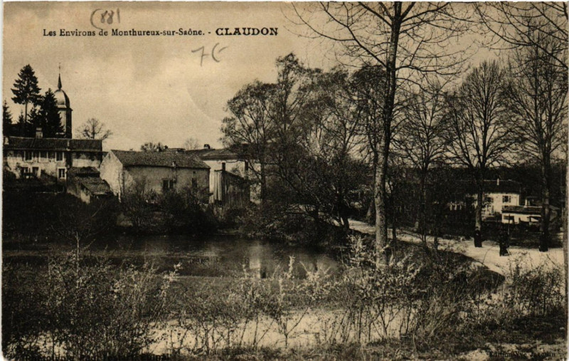 Carte postale ancienne Les Environs de Monthureux-sur-Saone - Claudon à Monthureux-sur-Saône