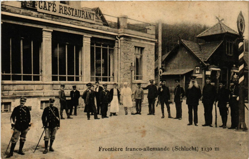 Carte postale ancienne Frontiere franco-allemande (Schlucht) 1130 m