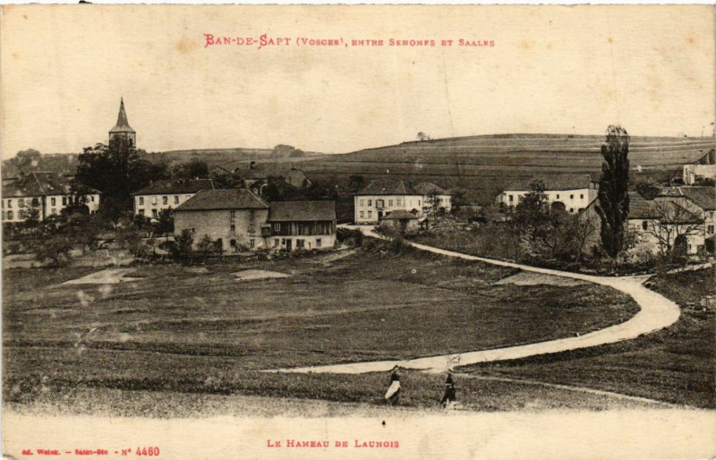 Carte postale ancienne Ban-de-Sapt Entre Senones et Saales à Ban-de-Sapt