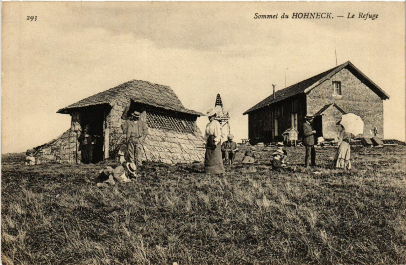 Carte postale ancienne Sommet du Hohneck - La Refuge