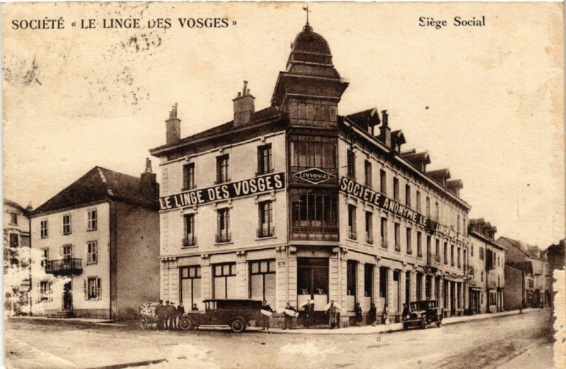 Carte postale ancienne Société Le Linge des Vosges  - Siége Social
