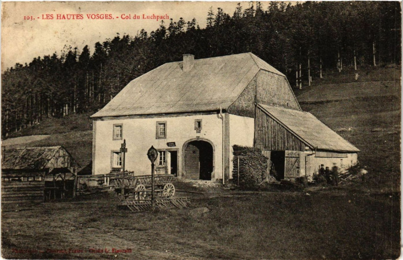 Carte postale ancienne Les Hautes Vosges - Col du Luchpach