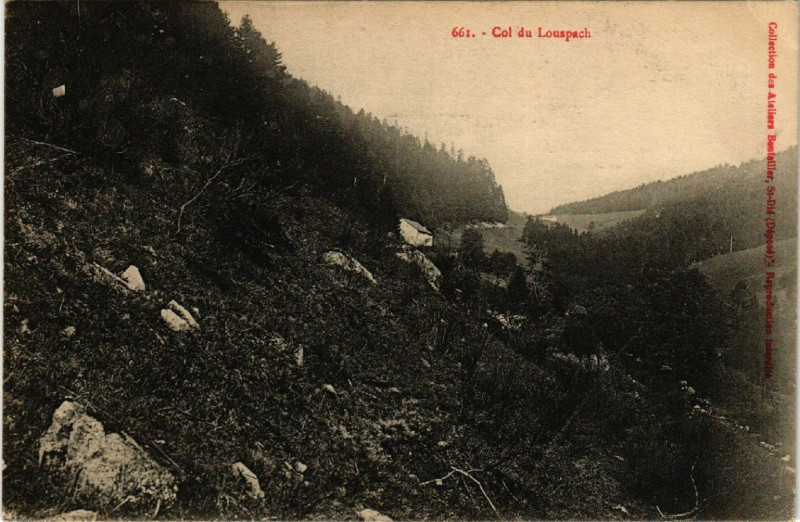 Carte postale ancienne Col du Lourpach