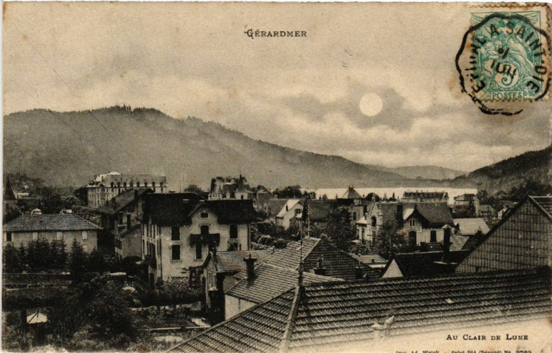 Carte postale ancienne Gerardmer - Au Clair de Lune à Gérardmer