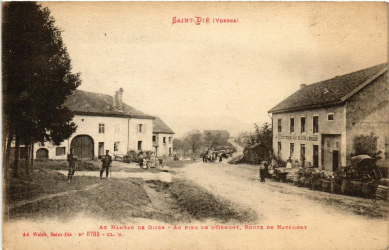 Carte postale ancienne Saint-Die - Au Hameau de Dijon - Au Pied de d'Ormont...