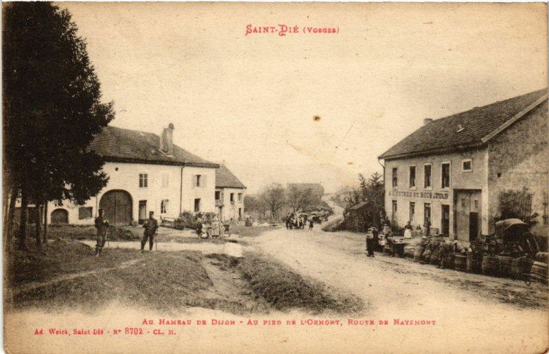 Carte postale ancienne Saint-Die - Au Hameau de Dijon - Au Pied de d'Ormont...