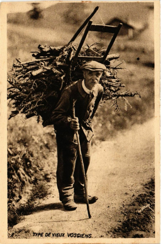 Carte postale ancienne Type de Vieux Vosgiens
