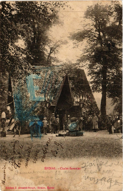 Carte postale ancienne Epinal - Chalet forestier à Épinal