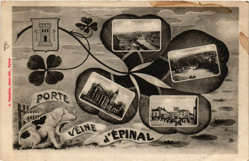 Carte postale ancienne Porte Veine d'Epinal