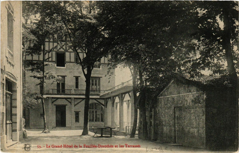 Carte postale ancienne Feuillee-Dorothee Le Grand Hotel et les Terrasses à Grand