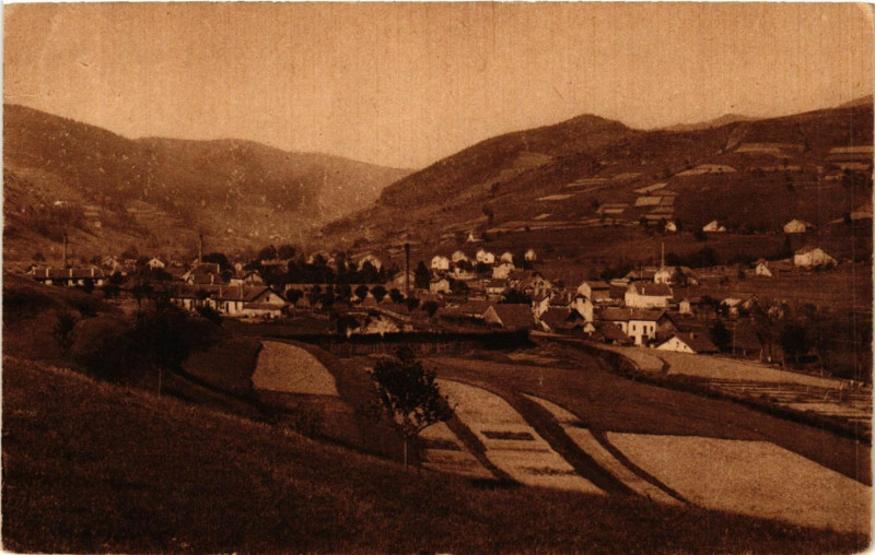 Carte postale ancienne Ed. Collas Bussang vue d'ensemble à Bussang