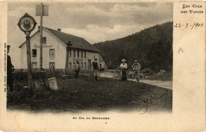 Carte postale ancienne Au Col du Bonhomme
