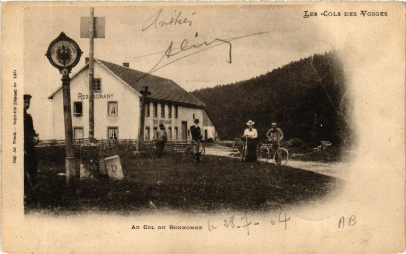 Carte postale ancienne Au Col du Bonhomme
