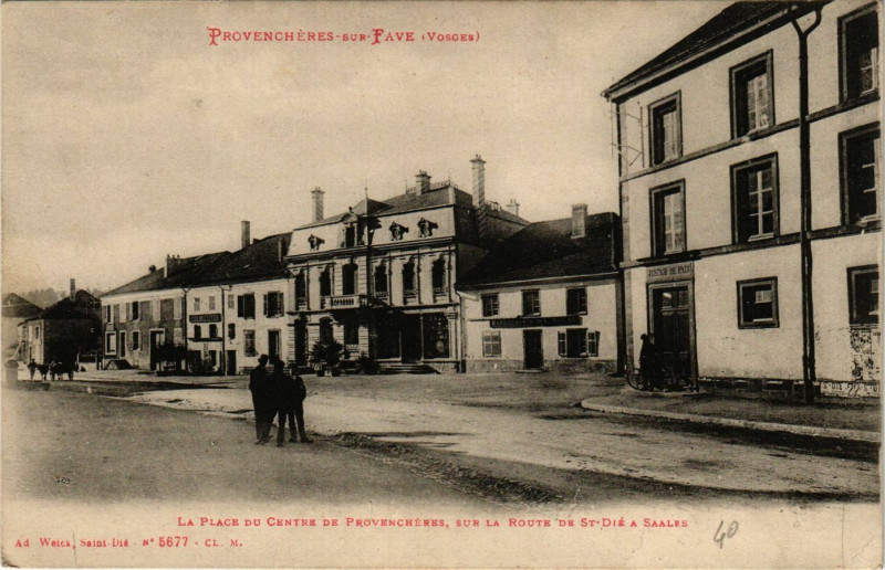 Carte postale ancienne Ad. Welck Provenchere-sur-Fave La Pace du Centre de Provenchere