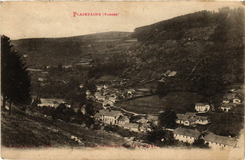 Carte postale ancienne Ad. Welck Plainfaing Valléee à Plainfaing