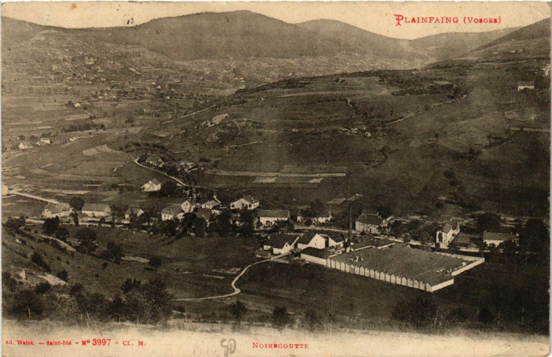 Carte postale ancienne Ad. Welck Plainfaing Noiregoutte à Plainfaing