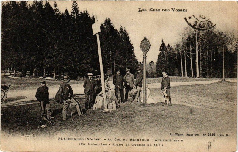 Carte postale ancienne Ad. Welck Plainfaing Au Col du Bonhomme à Plainfaing