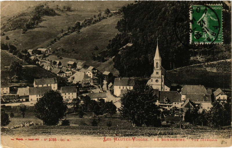 Carte postale ancienne 5755 Le Bonhomme vue générale