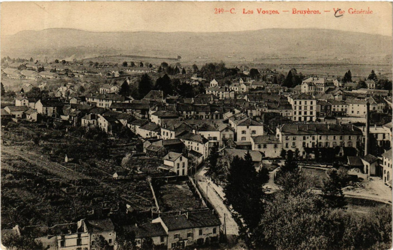 Carte postale ancienne 249 - C Bruyeres vue générale à Bruyères