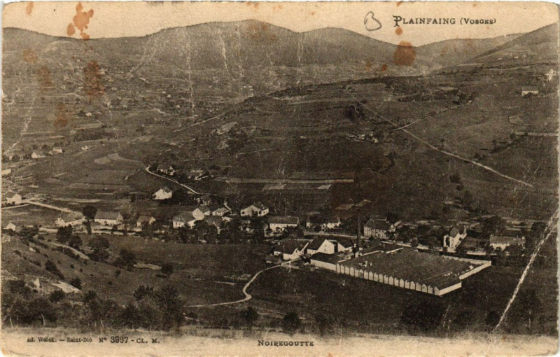 Carte postale ancienne Plainfaing Noiregoutte à Plainfaing