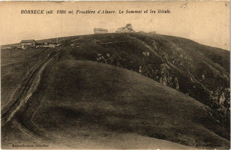 Carte postale ancienne Hohneck Le Sommet et les Hotels