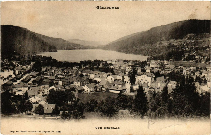 Carte postale ancienne Gerardmer vue générale à Gérardmer