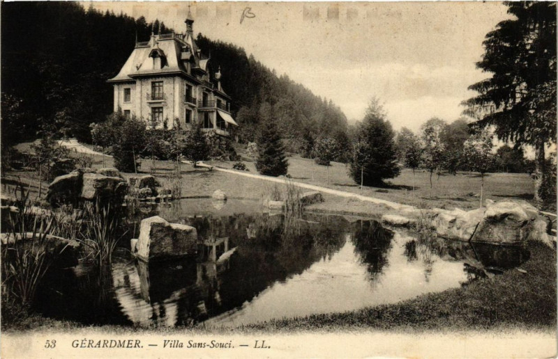 Carte postale ancienne Gerardmer Villa Sans-Souci à Gérardmer