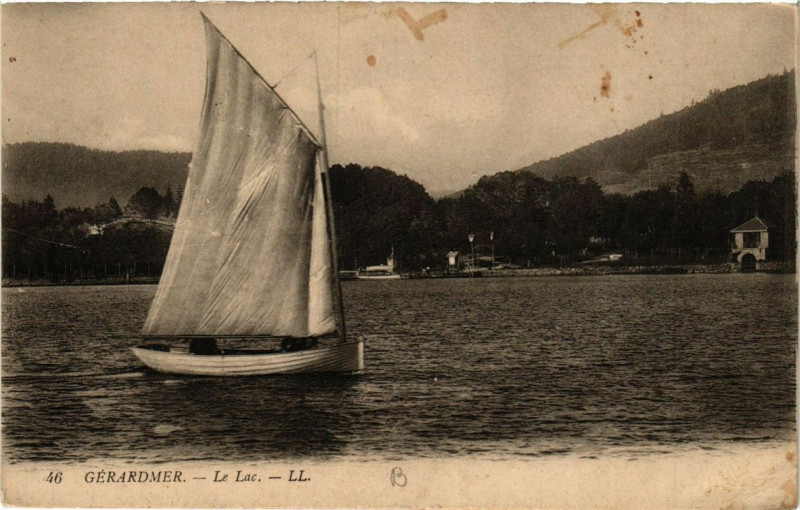 Carte postale ancienne Gerardmer le lac à Gérardmer